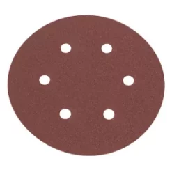 Flexovit Sanding Discs Punched 150mm 120 Grit 6 Pack