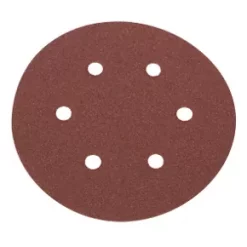 Flexovit Sanding Discs Punched 150mm 80 Grit 6 Pack