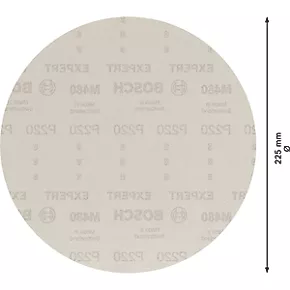 Bosch Expert M480 Drywall Sanding Net Mesh 225mm 220 Grit 25 Pack 5 Bosch Expert M480 Drywall Sanding Net Mesh 225mm 220 Grit 25 Pack - Image 5