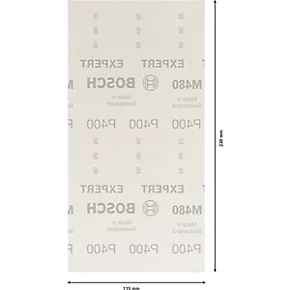 Bosch Expert M480 Sanding Net Mesh 230 x 115mm 400 Grit 10 Pack 3 Bosch Expert M480 Sanding Net Mesh 230 x 115mm 400 Grit 10 Pack - Image 3