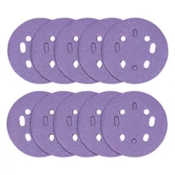 Trend AB/125/60Z Random Orbit Sanding Discs Punched 125mm 60 Grit 10 Pack