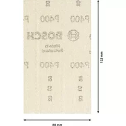 Bosch Expert M480 Sanding Net Mesh 133 x 80mm 400 Grit 10 Pack -Sanding Shop 298RR A2