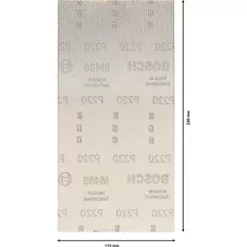 Bosch Expert M480 Sanding Net Mesh 230 x 115mm 220 Grit 10 Pack -Sanding Shop 322RR A2