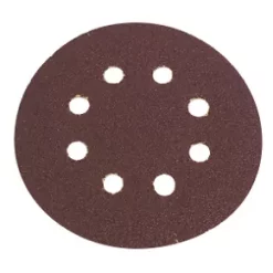 Flexovit Sanding Discs Punched 125mm 50 Grit 6 Pack
