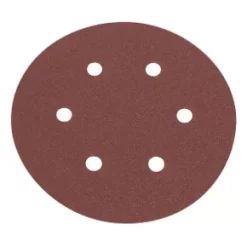 Flexovit Sanding Discs Punched 150mm 50 / 80 / 120 Grit 6 Pack