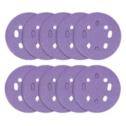 Trend AB/125/80Z Random Orbit Sanding Discs Punched 125mm 80 Grit 10 Pack