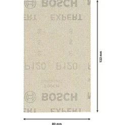 Bosch Expert M480 Sanding Net Mesh 133 x 80mm 120 Grit 10 Pack -Sanding Shop 450RR A2