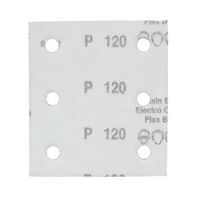 Flexovit A203F ¼ Sanding Sheets Punched 114 x 102mm 120 Grit 5 Pack 2 Flexovit A203F ¼ Sanding Sheets Punched 114 x 102mm 120 Grit 5 Pack - Image 2