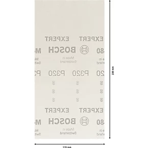 Bosch Expert M480 Sanding Net Mesh 230 x 115mm 320 Grit 10 Pack 3 Bosch Expert M480 Sanding Net Mesh 230 x 115mm 320 Grit 10 Pack - Image 3