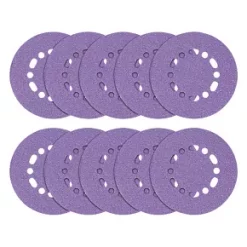 Trend AB/150/240A Random Orbit Sanding Discs Punched 150mm 240 Grit 10 Pack