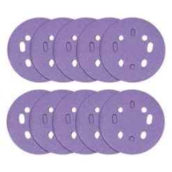 Trend AB/125/120A Random Orbit Sanding Discs Punched 125mm 120 Grit 10 Pack