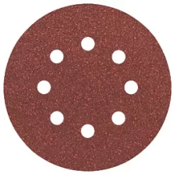 Bosch Sanding Discs Punched 125mm 80 Grit 5 Pack