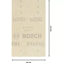 Bosch Expert M480 Sanding Net Mesh 133 x 80mm 320 Grit 10 Pack -Sanding Shop 726RT A2