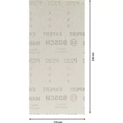 Bosch Expert M480 Sanding Net Mesh 230 x 115mm 220 Grit 50 Pack 5 Bosch Expert M480 Sanding Net Mesh 230 x 115mm 220 Grit 50 Pack -Sanding Shop 736RT A2
