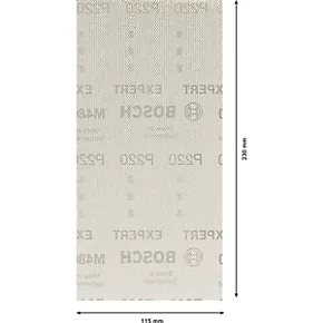 Bosch Expert M480 Sanding Net Mesh 230 x 115mm 220 Grit 50 Pack 3 Bosch Expert M480 Sanding Net Mesh 230 x 115mm 220 Grit 50 Pack - Image 3