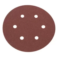 Flexovit Sanding Discs Punched 150mm 50 Grit 6 Pack