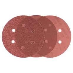 Bosch Sanding Discs Punched 150mm 60 / 120 / 240 Grit 6 Pieces