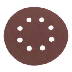 Flexovit Sanding Discs Punched 125mm 80 Grit 6 Pack